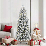 Kunstkuusk koos j&otilde;ulukuuliga 180 cm 300 led-i soe valge