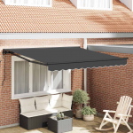 K&auml;igukohandatav varikatus antratsiit 300x250 cm kangas