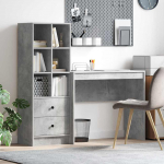 Laud koos hoiuruumiga sahtliga 2 pcs betoonhall tehispuit