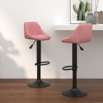 Baaripukid 2 tk, roosa, samet