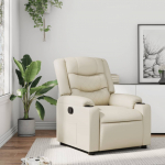 Reguleeritav tugitool, kreemjas, kunstnahk