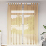Aasadega voile kardinad 2 tk liiv 140x260 cm