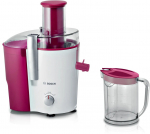 Bosch MES25C0 juice maker Centrifugal juicer 700 W Cherry (fruit), Transparent, White