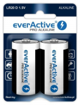 Alkaline batteries everActive Pro Alkaline LR20 D - blister card 2 pieces