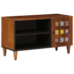 Telerikapp uksega p&auml;hklipuit 80 x 31,5 x 46 cm tugev mango puu