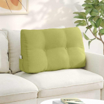 Seljatugi padi hele roheline 80 x 24 x 50 cm kangas