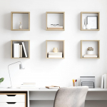 Kuubikukujulised seinariiulid 6 tk, sonoma tamm, 26x15x26 cm