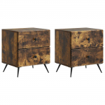 &Ouml;&ouml;lambi kapp 2 pcs suitsutatud tamm 43 x 34,5 x 47,5 cm