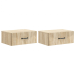 Seinale kinnitatav &ouml;&ouml;tis 2 pcs sonoma tamm 49 x 34,5 x 20 cm
