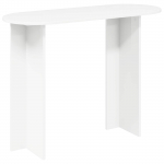 Konsoollaud ladustamisega valge 100 x 39,5 x 75 cm tehispuit