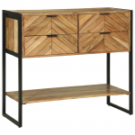 Konsoollaud sahtliga pruun 90 x 35 x 80 cm tugev akatsiapuu