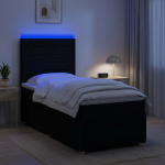 Led kastivoodiga madrats led-ribadega must 80 x 200 cm kangas