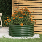 Aia taimekast, galvaniseeritud teras, 80 x 80 x 36 cm, roheline