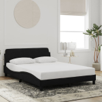 Voodiraam dover must 120x200 cm samet