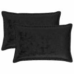 Diivanipadi 2 pcs houten must 40 x 60 cm flanell