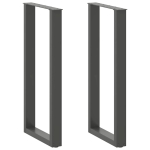 Baarilaua jalad u-kujulised 2 tk, antratsiithall, 50 x (100-101) cm, teras