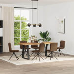 S&ouml;&ouml;gitoolid 6 tk, pruun, kunstseemisnahk