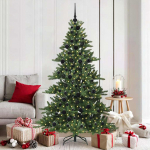 Kunstlik kokkupandav j&otilde;ulupuu koos 300 led-iga 180 cm pvc