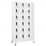 Lukustatav hoiukapp, valge, 90 x 40 x 180 cm, teras