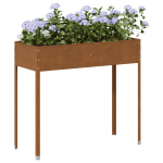 Taimekast, hall, 100,5x40,5x90 cm, ilmastikukindel teras