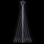 Led j&otilde;ulupuu, 447 ledi, k&uuml;lm valge, 249 cm