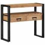 Konsoollaud sahtliga pruun 90 x 33 x 75 cm tugev akaatsiapuit