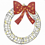 K&uuml;&uuml;nlap&auml;rg koos 60 led-iga soe valge 75 cm rotang