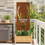 Aia privaatsuse kate rooste 50 x 140 cm kulunud teras