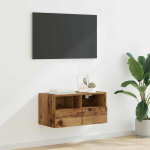 Tv seina kapp vana puit 60 x 30 x 30 cm tehispuit