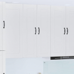 Seinakapp k&ouml;&ouml;ki kergelt l&auml;ikiv valge 30 x 31 x 100 cm tehispuit