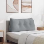 Seljatugi padi helehall 100 x 24 x 50 cm kangas