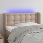 Led-voodipeats, cappuccino, 103x16x78/88 cm kunstnahk
