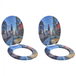 Tualettsari 2 pcs hall 44 x 38 cm mdf plaat