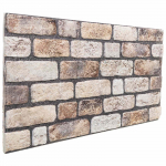 Seinapaneelid 10 pcs helepruun 100 x 50 cm eps vaht