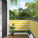 R&otilde;du eesriie kollane ja valge 75 x 200 cm pu kaetud oxford alu