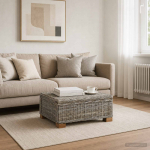 Kohvilaud gendt looduslik rattan kubu hall 67 x 60 x 30 cm