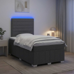 Led kastivoodiga madrats peaga tumehall 120 x 190 cm kangas