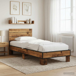Peatsiga voodiraam vana puit 80 x 200 cm tehispuit