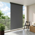 Rulookardin helehall 60 x 250 cm kangas ja alumiinium
