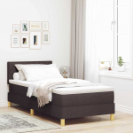 Vedruvoodi madratsiga madratsiga tumepruun 90 x 200 cm kangas