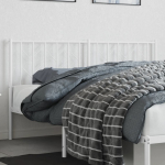 Metallist voodipeats, valge, 160 cm