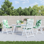 K&otilde;rge seljatoega toolipadjad 4 tk, lehemuster, oxford kangas