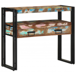Konsoollaud mitmev&auml;rviline 90 x 33 x 75 cm taastatud puit