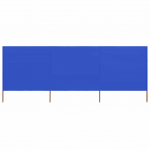 Tuulekaitse sein 3 paneelist, kangas, 400 x 120 cm, taevasinine