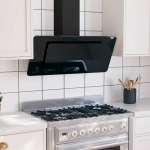 Pliidikubu, 90 cm, roostevaba teras ja karastatud klaas, must