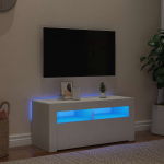 Telerialus led-tuledega, valge, 90 x 35 x 40 cm