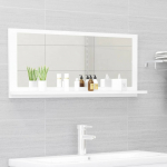 Vannitoa peeglikapp valge 90x10,5x37 cm puitlaastplaat
