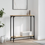Konsoollaud sonoma tamm 75 x 22,5 x 75 cm t&ouml;&ouml;deldud puit
