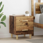 Voodikapp sahtliga 2 pcs vana puit 40 x 35 x 47.5 cm tehispuit