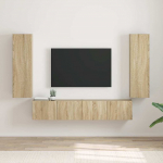 Tv seina kapp 2 pcs sonoma 30 x 31 x 100 cm tehispuit